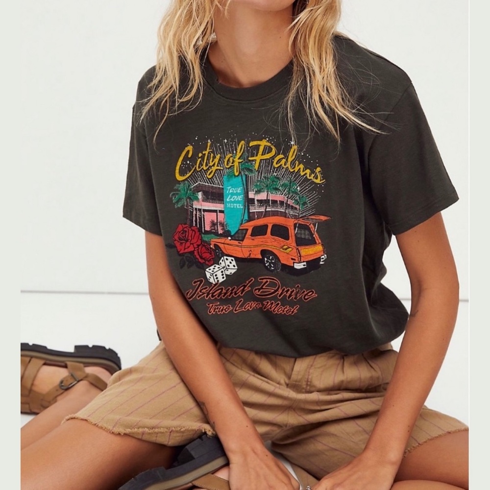 Spell & The Gypsy City Of Palms Biker Tee Size Small